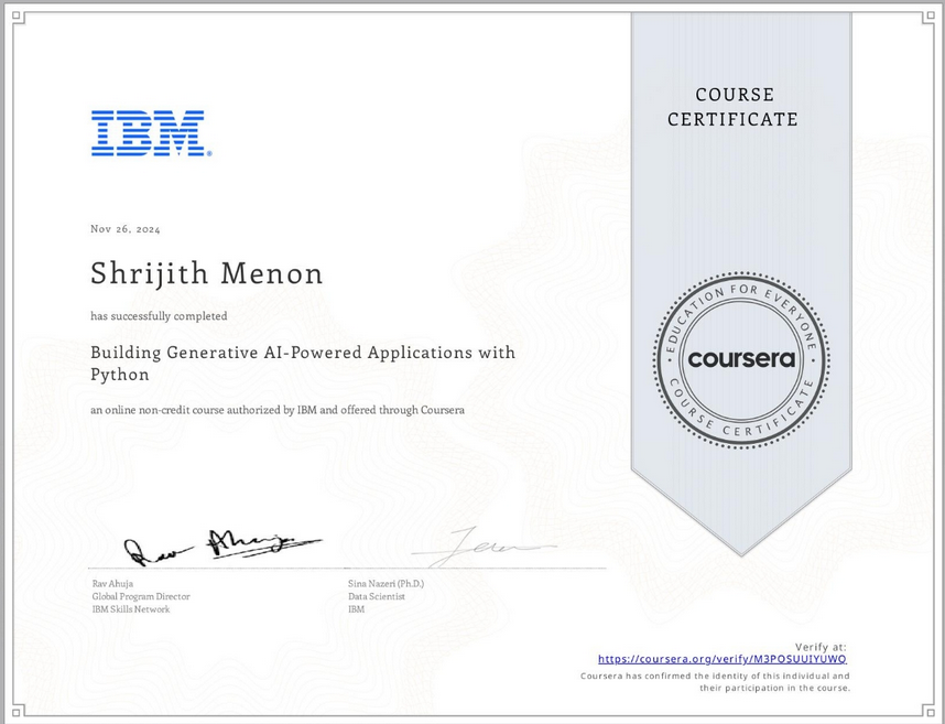 Generative AI-Powered Applications with Python